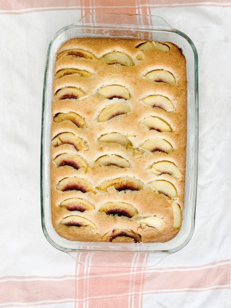 Cake Recipe with peaches  