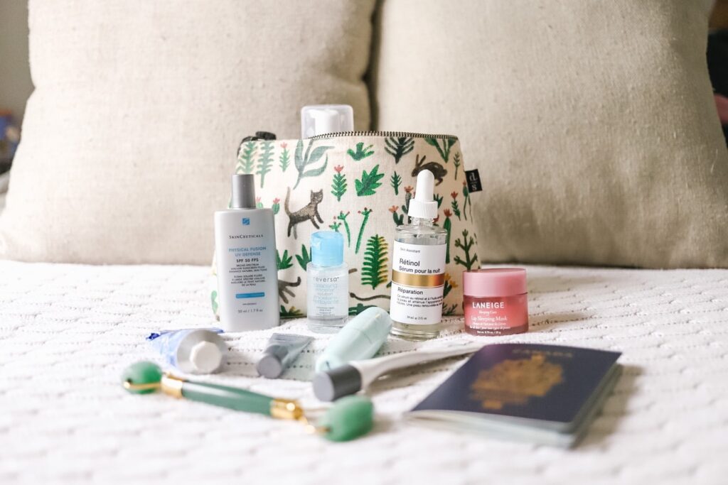 skincare for travel