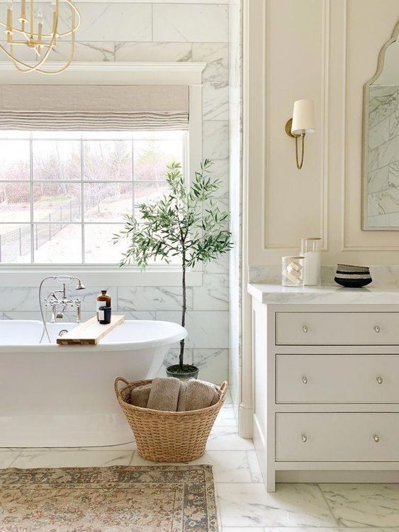 Design Inspiration: European Farmhouse Bathroom - Cottage Living and Style