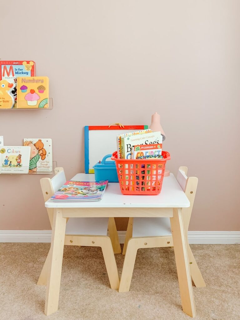 Our homeschool room for preschoolers