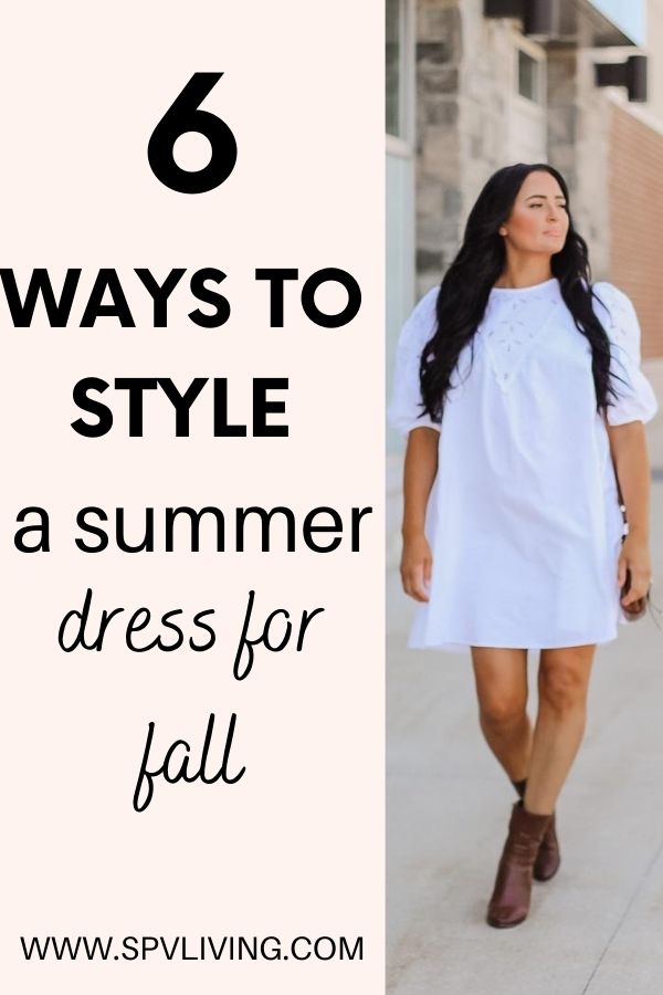 6 ways to style a summer dress for fall - Cottage Living and Style