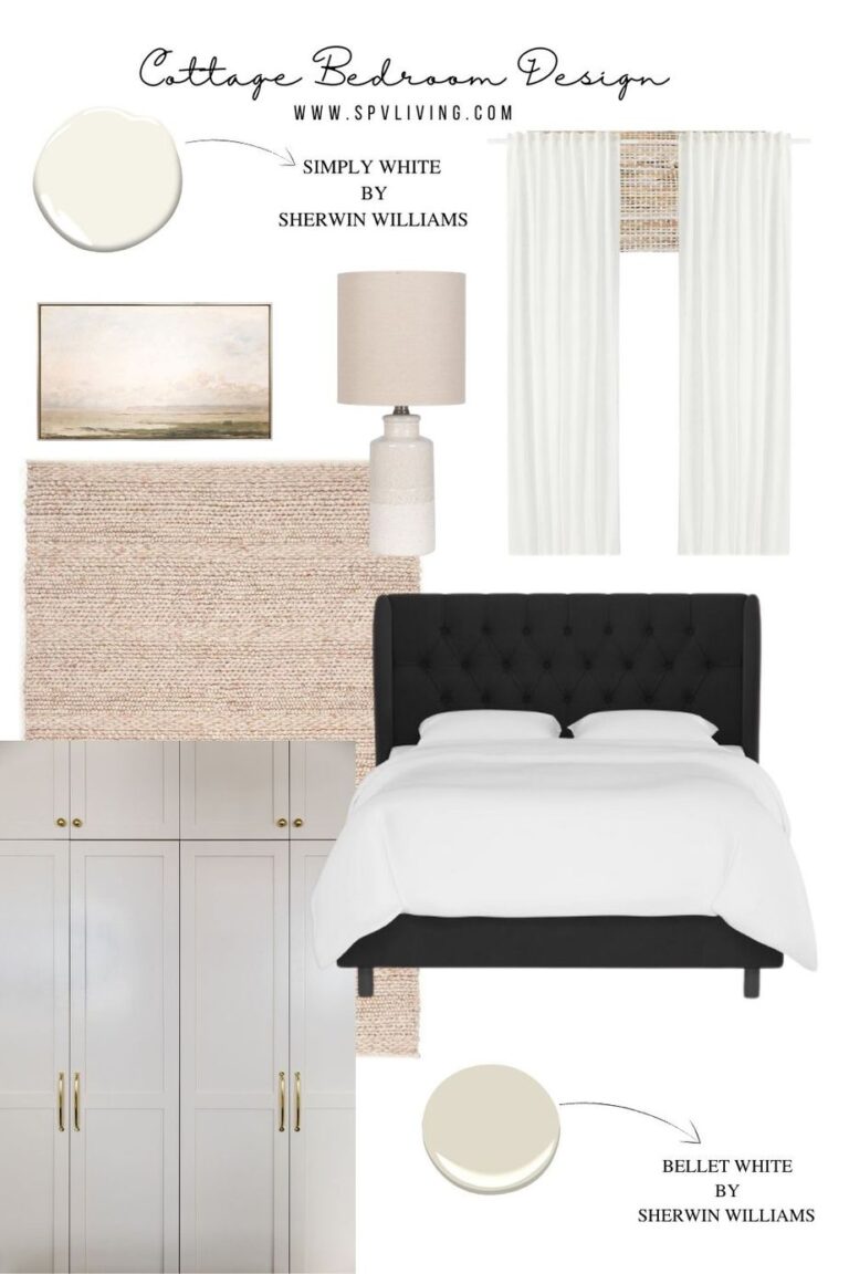 Cottage Bedroom Design –  Mood board