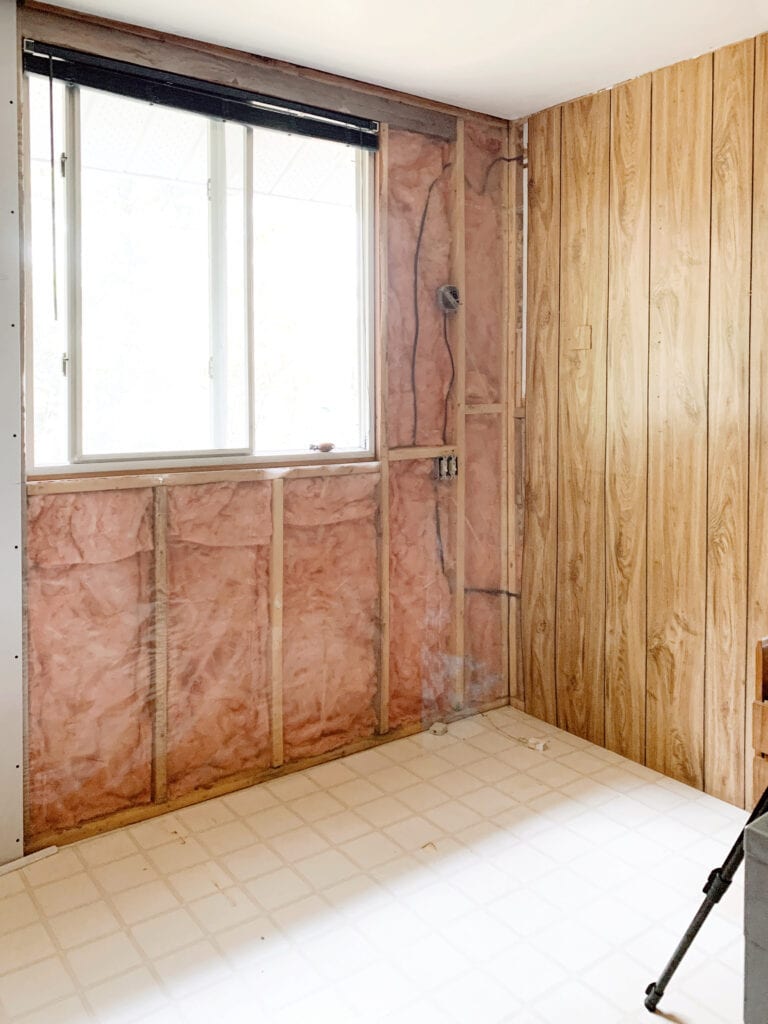 how to replace paneling with drywall
