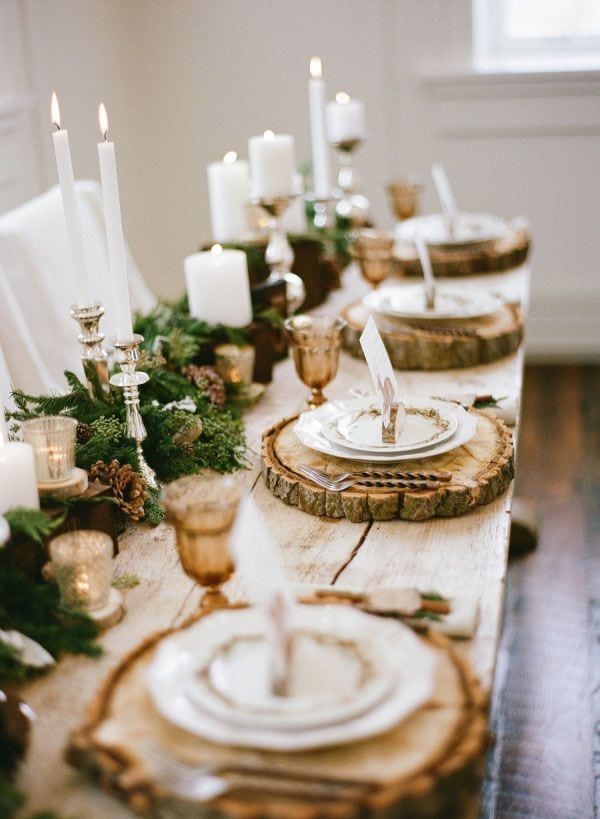 Rustic Christmas Tablescape