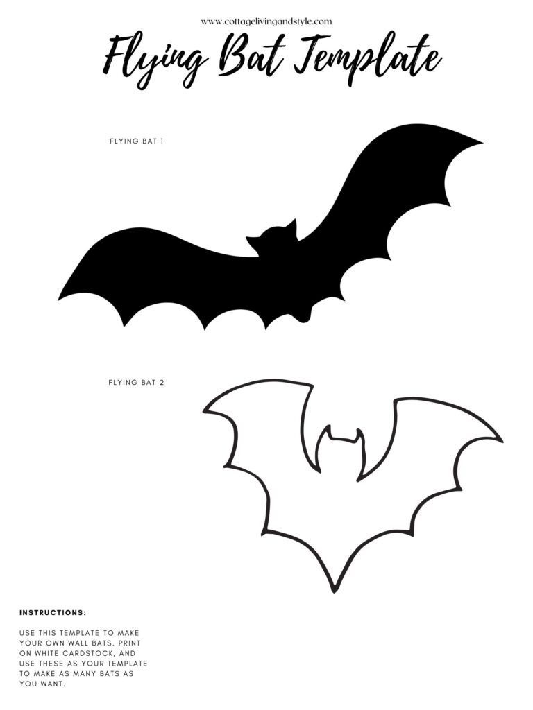 hanging bat template