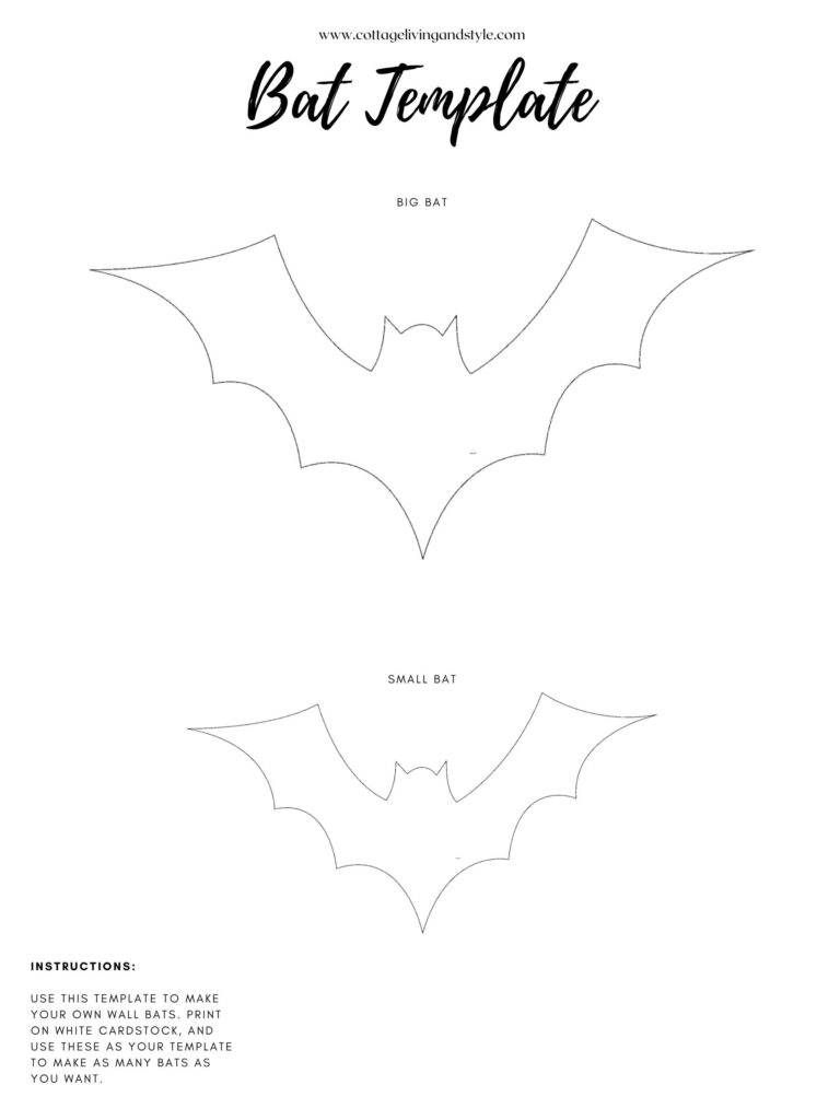 hanging bat template