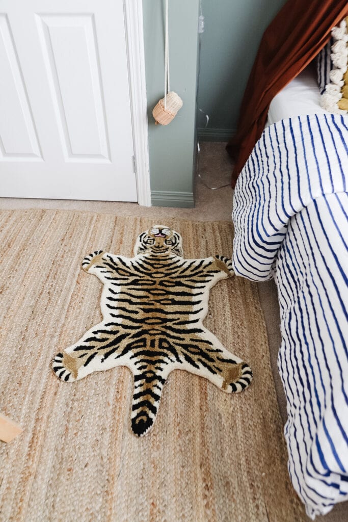 Tiger rug from Wayfair for Kids Bedroom