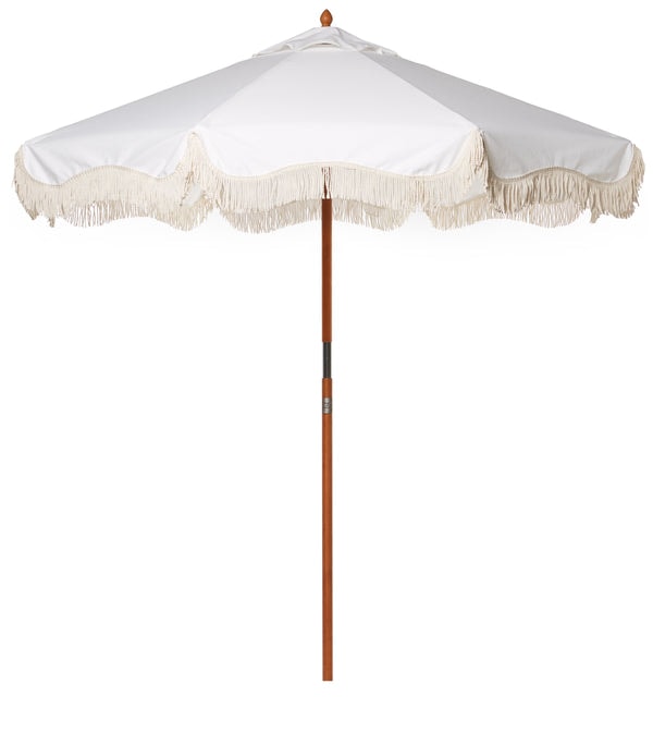 Business and Pleasure beach umbrella