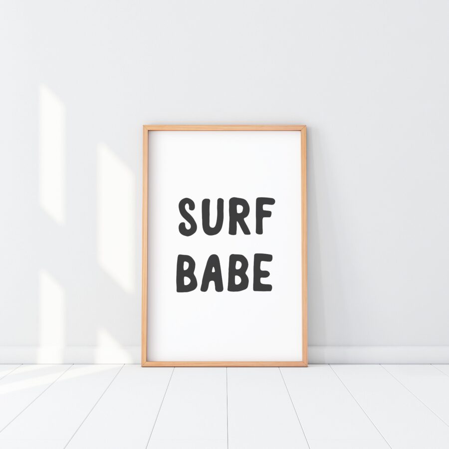 Surf Babe print