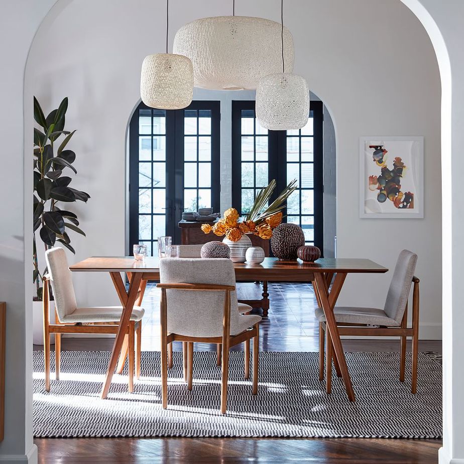 mid-century modern dining room design
