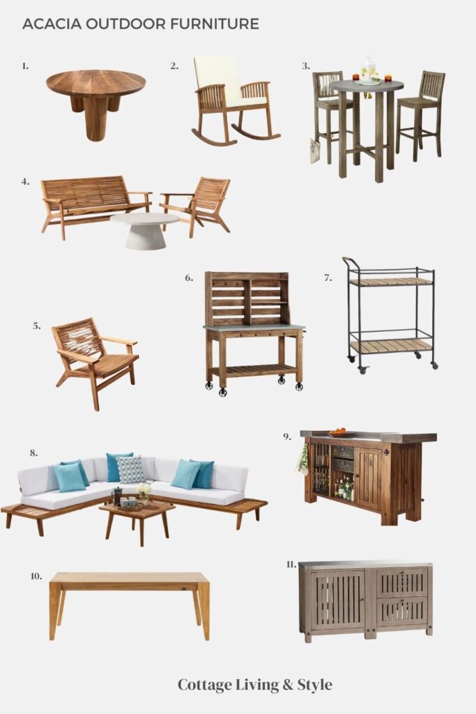 A Guide To Acacia Wood Furniture Cottage Living Style - Is Acacia Wood Good For Garden Furniture