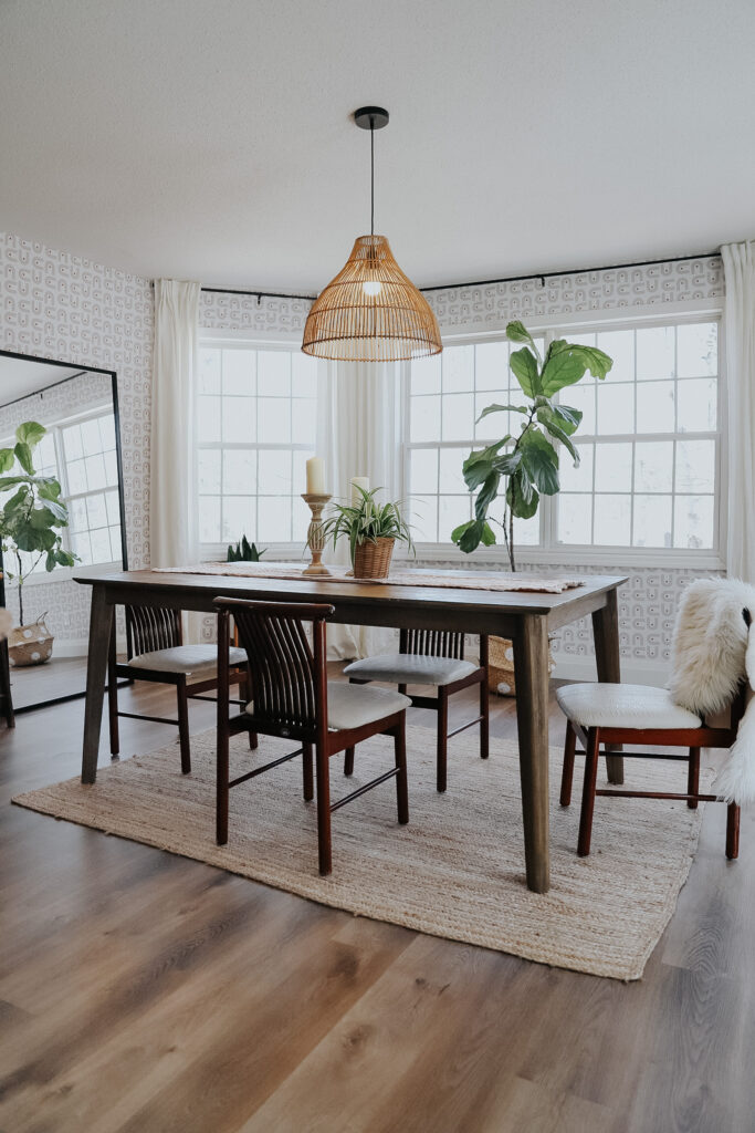 fun eclectic dining room