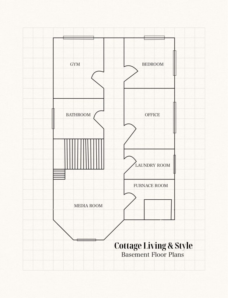new cottage plans for our basement remodel