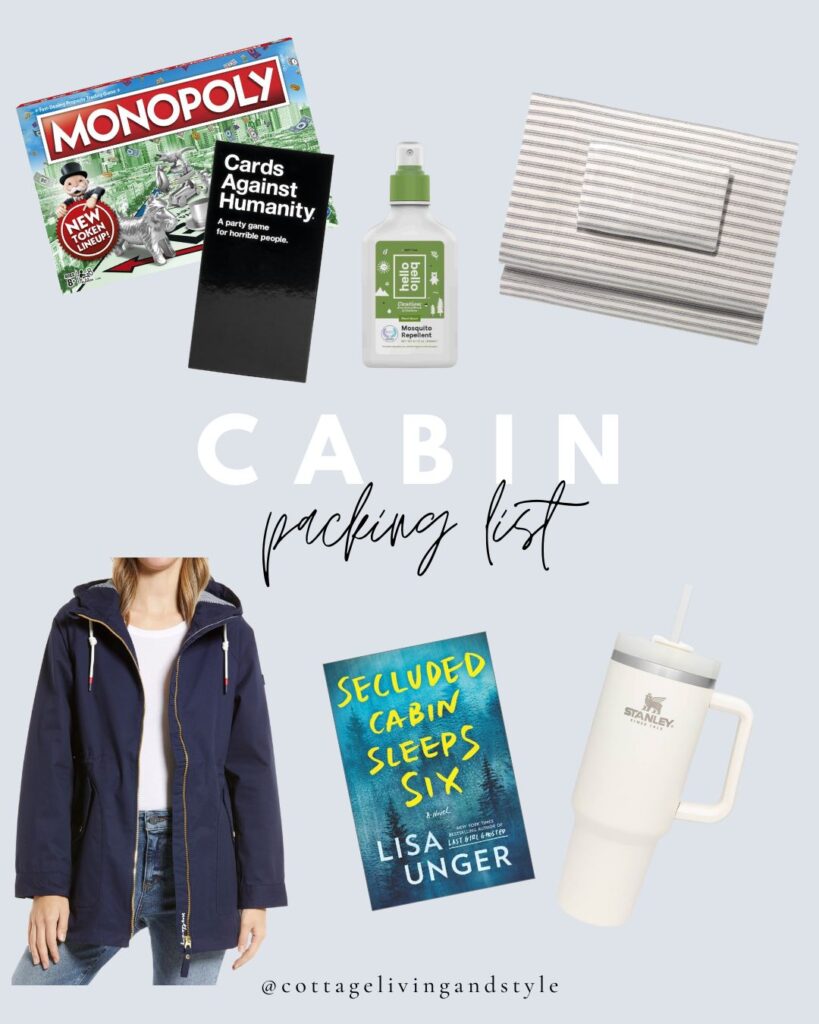cabin packing list