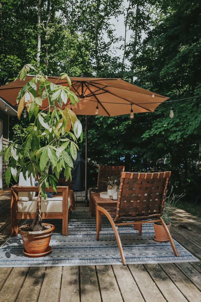 leather woven chairs