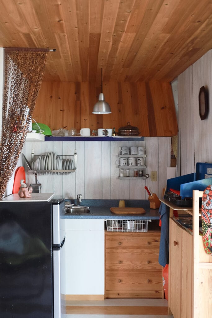 tiny cabin kitchen