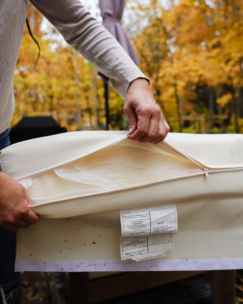 how to wash outdoor cushions in washing machine