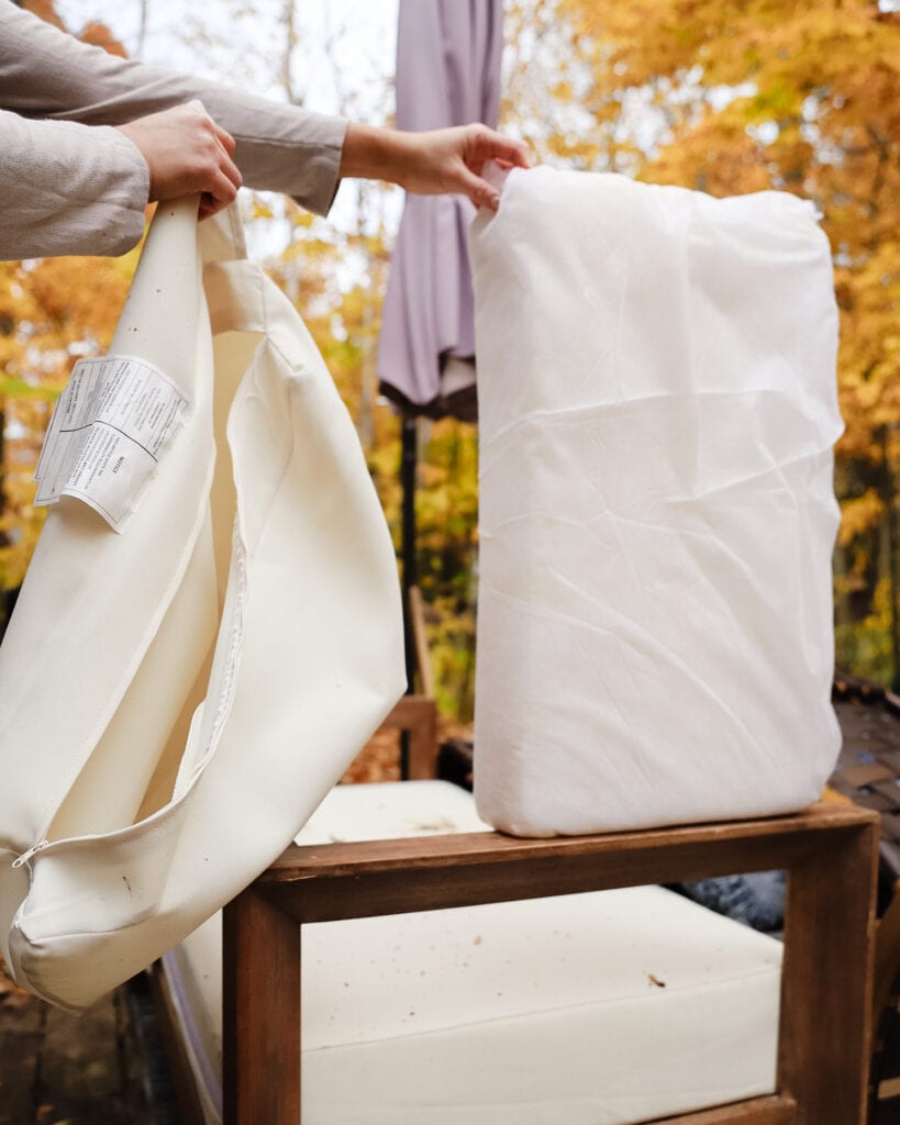 can you wash patio cushions in washing machine