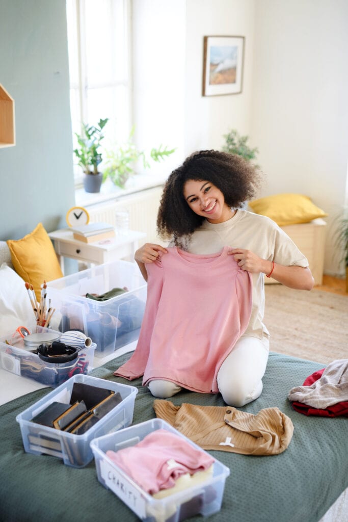 how to start decluttering when overwhelmed